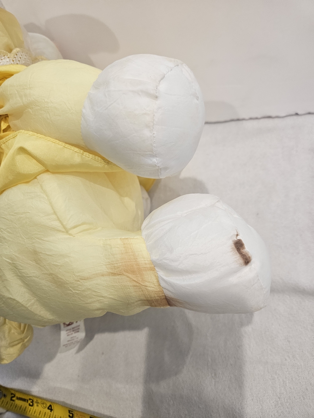 Vintage 1986 Puffalump Yellow Lamb Plush Fisher Price Stuffed Animal puffalumps - Picture 3 of 5